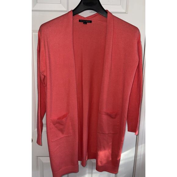 Boston Proper Pink Lightweight Pink Cardigan - Medium - Picture 1 of 6